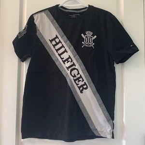 embroidered oversized tommy hilfiger t